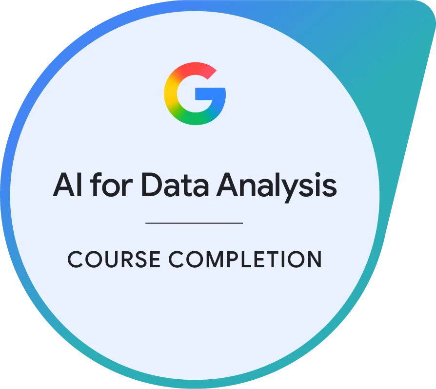 AI for Data Analysis Certificate
